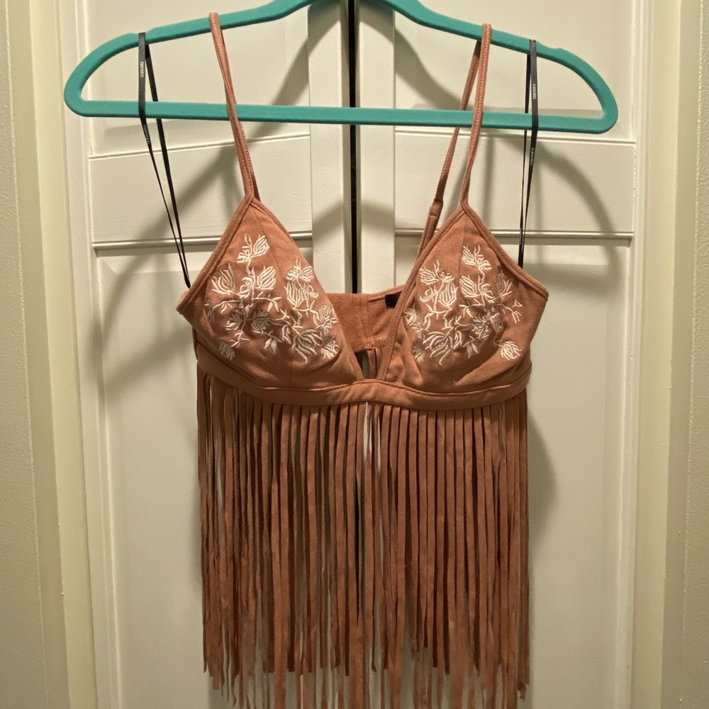 Fringe crop top